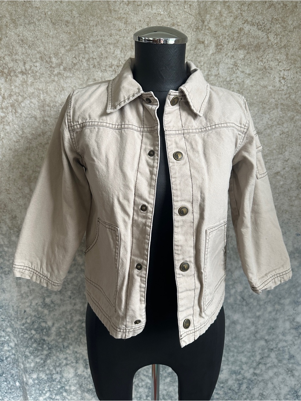 Gymboree BeigeBoys Canvas Jean Jacket